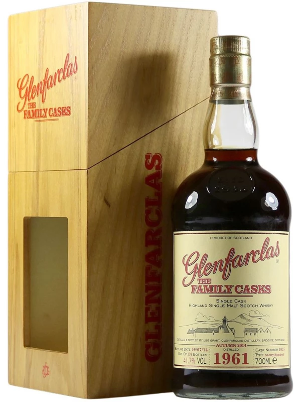 Glenfarclas 1961 Family Casks (41,7%), wooden box