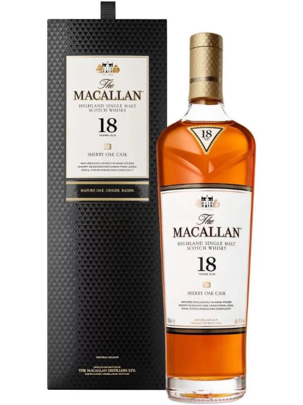 Macallan Sherry Oak 18 Years Old, gift box
