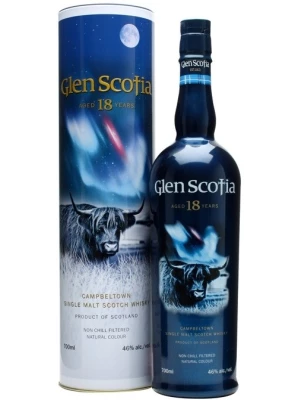 Виски Glen Scotia 18 Years Old, in tube 0.7 л