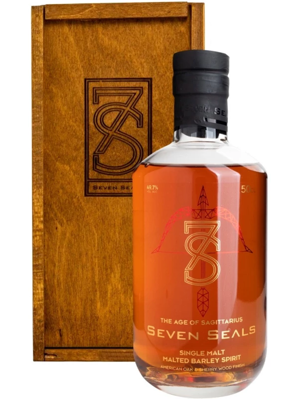 Seven Seals Zodiac The Age of Sagittarius Single Malt, wooden box