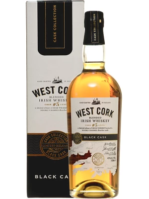 Виски West Cork Black Cask, gift box 0.7 л