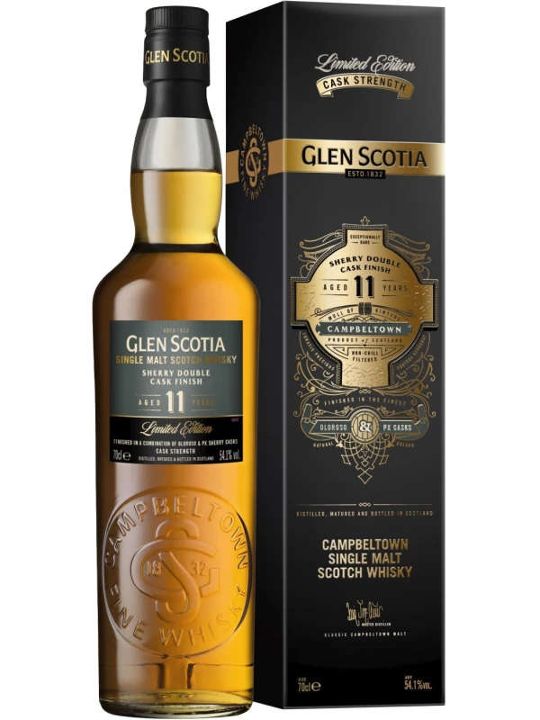 Glen Scotia 11 Years, Sherry Double Cask Finish, gift box