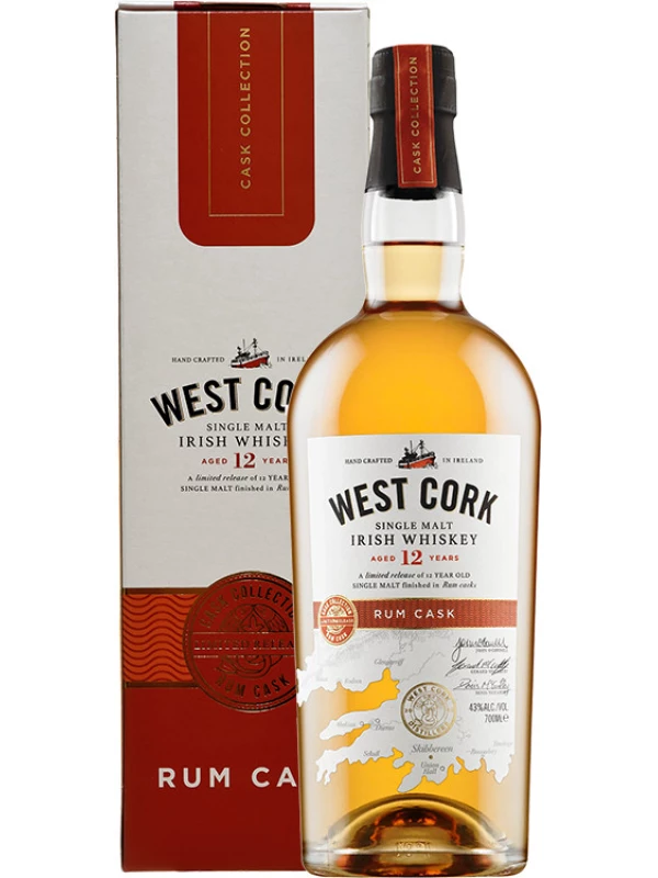 West Cork Rum Cask 12 Years, gift box