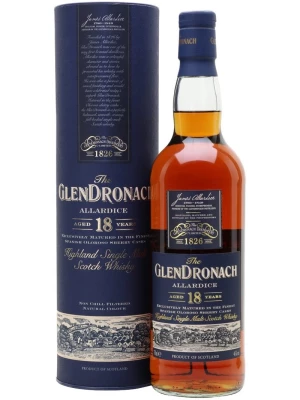 Виски Glendronach Allardice 18 years old, in tube 0.7 л