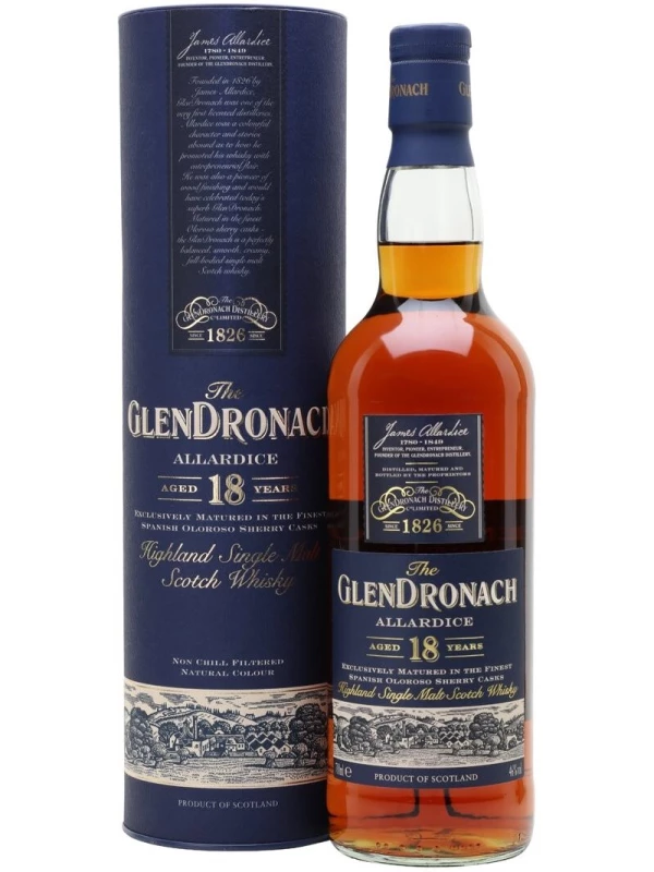 Glendronach Allardice 18 years old, in tube