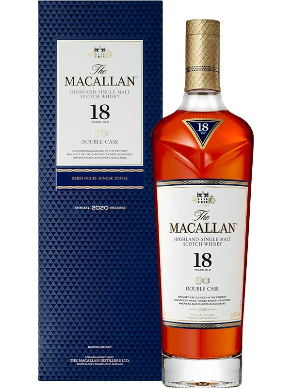 Macallan Double Cask 18 Years Old, gift box