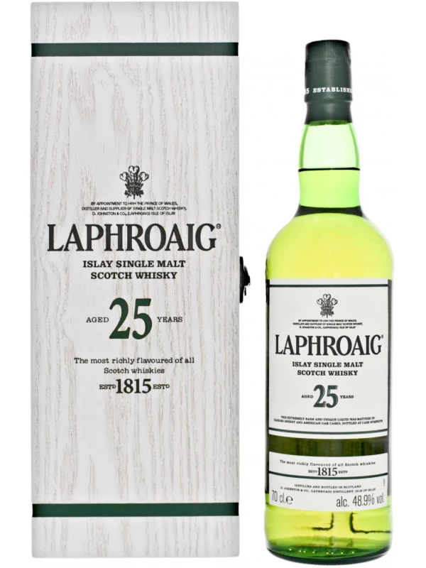 Laphroaig 25 Years Old (48,9%), gift box