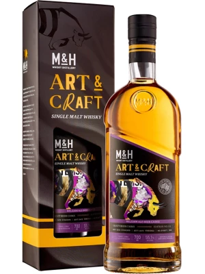 Виски M&H, Art & Craft Belgian Ale Beer Casks, gift box 0.7 л
