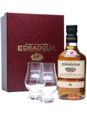 Виски Edradour 10 Years Old, gift box with 2 glasses 0.7 л