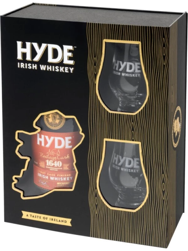 Hyde №8 Stout Cask Finish, gift box with 2 glasses