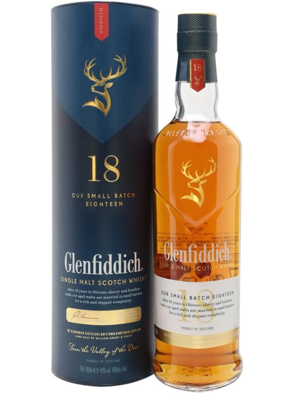 Glenfiddich 18 Years Old, in tube