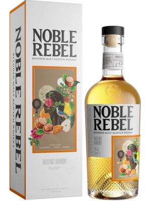 Виски Noble Rebel Hazelnut Harmony Blended Malt, gift box 0.7 л