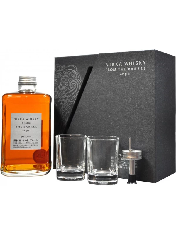 Nikka From The Barrel, gift set with 2 glasses & pourer