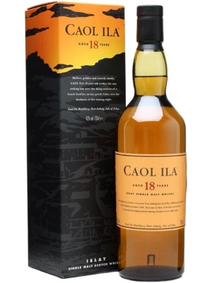 Виски Caol Ila malt 18 years old, with box 0.7 л
