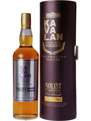 Виски Kavalan, Solist Peaty Cask (57,8%), in tube 0.7 л