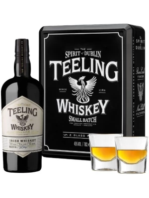 Виски Teeling, Irish Whiskey, gift set with 2 glasses 0.7 л