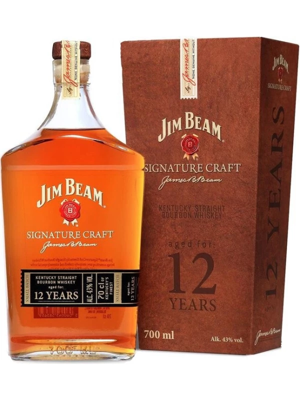 Jim Beam, Signature Craft, 12 Years Old, gift box