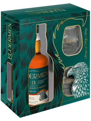 Виски Eldermen, gift box with 2 glasses 0.5 л