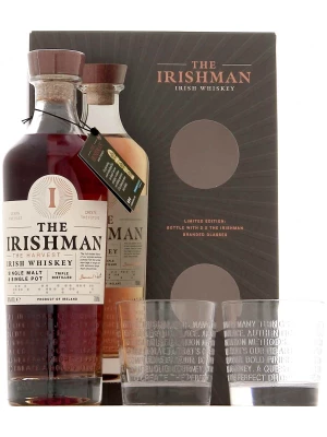 Виски The Irishman The Harvest, gift box with 2 glasses 0.7 л