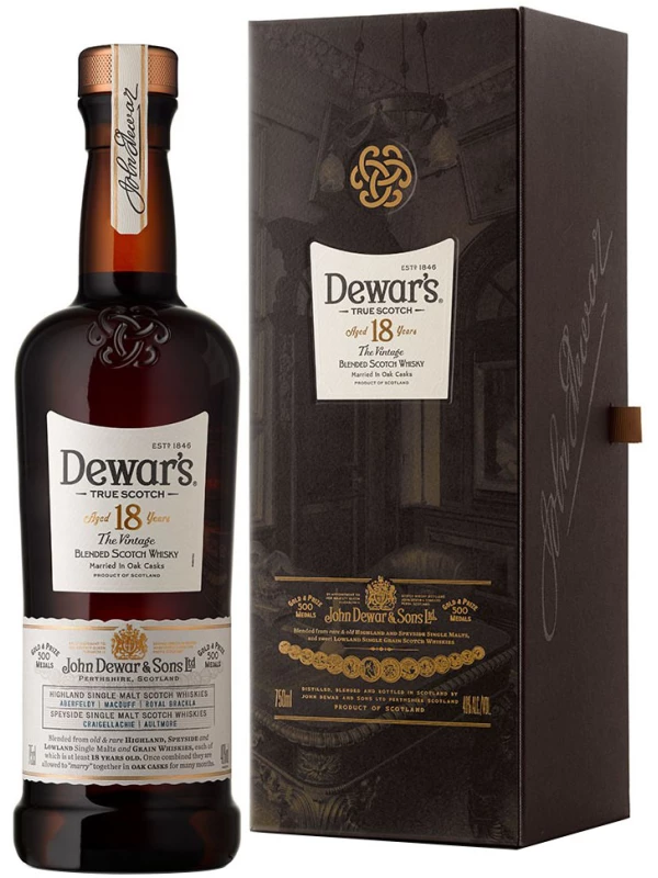 Dewar's 18, in box