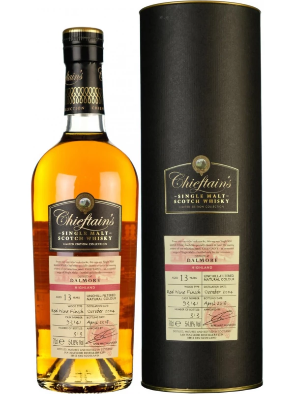 Chieftain's Dalmore 13 Years Old, 2004, in tube, 0.7 л