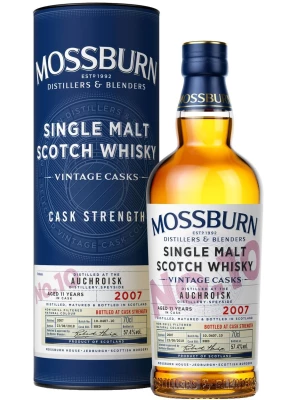 Виски Mossburn, Vintage Casks No.10 Auchroisk, 2007, in tube 0.7 л