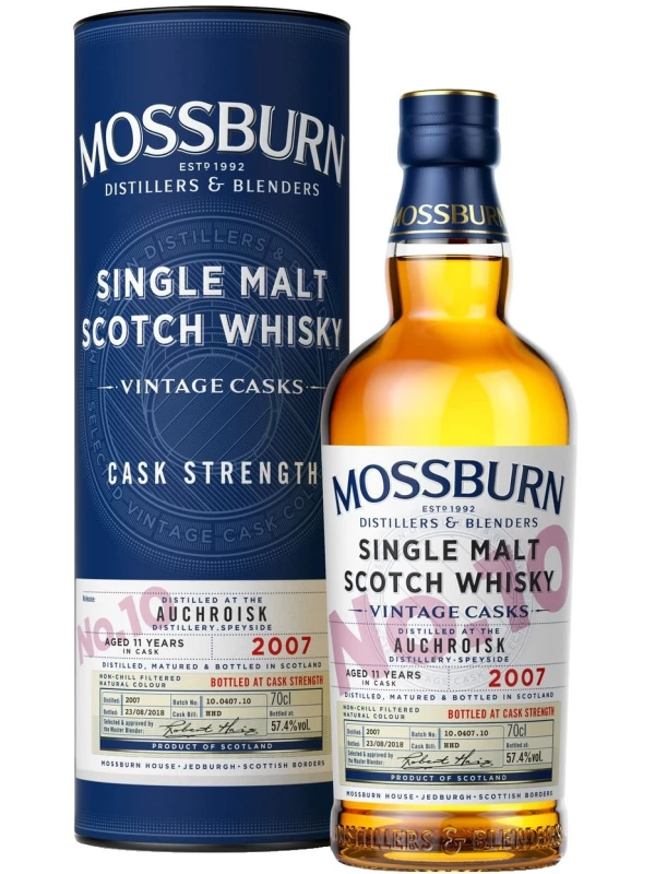 Mossburn, Vintage Casks No.10 Auchroisk, 2007, in tube