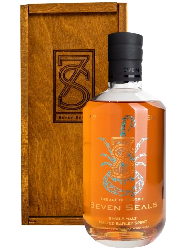 Seven Seals Zodiac The Age of Scorpio Single Malt, wooden box
