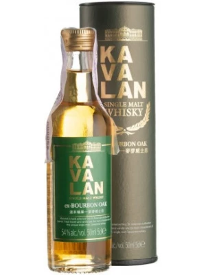 Виски Kavalan, Solist Ex-Bourbon Cask (54%), gift box 0.05 л