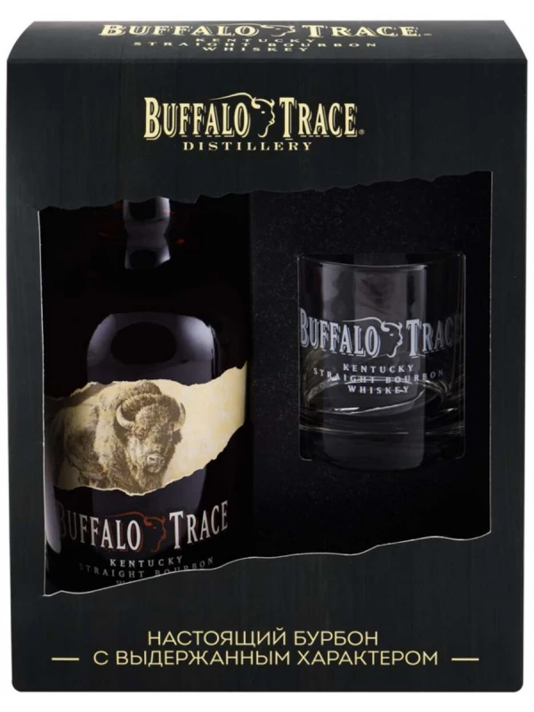 Buffalo Trace, gift box with glass