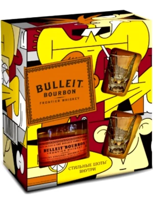 Виски Bulleit Bourbon, gift box with 2 glasses 0.7 л