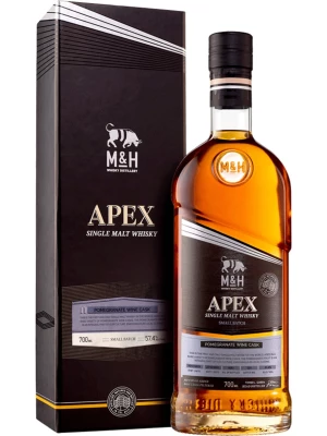 Виски M&H, Apex Pomegranate Wine Cask (57,4%), gift box 0.7 л
