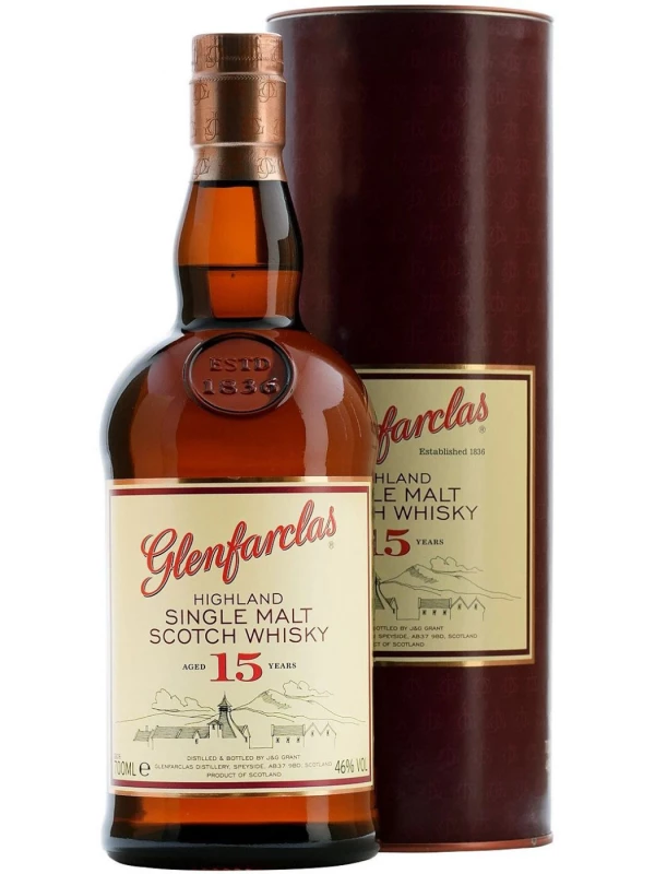 Glenfarclas 15 years, in tube