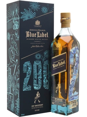 Виски Johnnie Walker, Blue Label 200th Anniversary Limited Edition Design, gift box 0.7 л