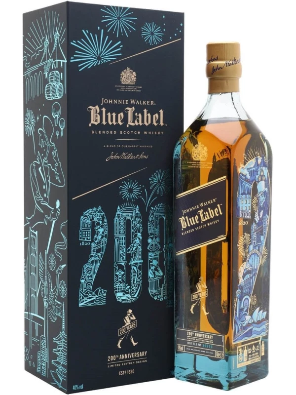 Johnnie Walker, Blue Label 200th Anniversary Limited Edition Design, gift box
