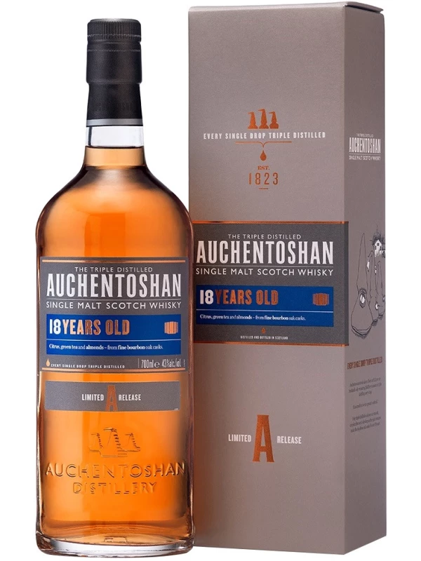 Auchentoshan 18 years, gift box
