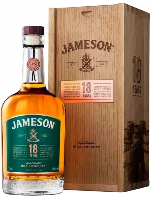 Виски Jameson 18 Years Old, wooden box 0.7 л