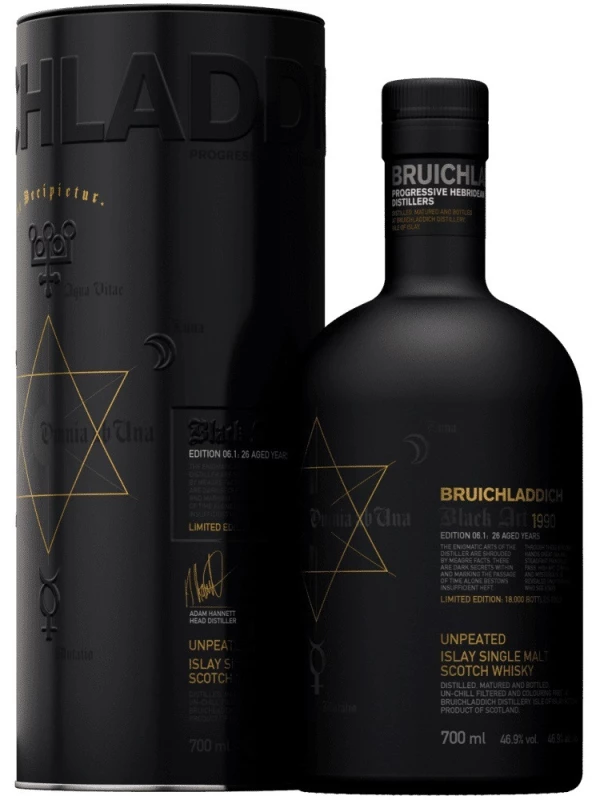 Bruichladdich, Black Art Edition 06.1, in tube
