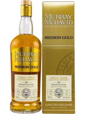 Виски Murray McDavid, Mission Gold Strathclyde 34 Years Old, gift box 1987 0.7 л