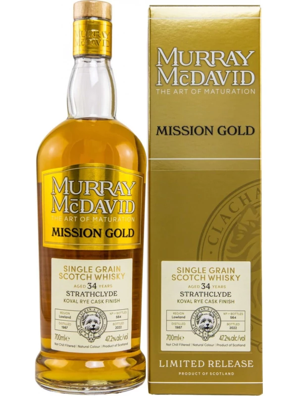 Murray McDavid, Mission Gold Strathclyde 34 Years Old, gift box