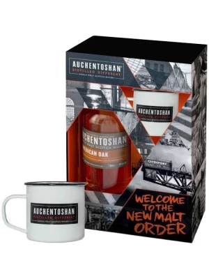 Виски Auchentoshan American Oak, gift box with 2 cups 0.7 л