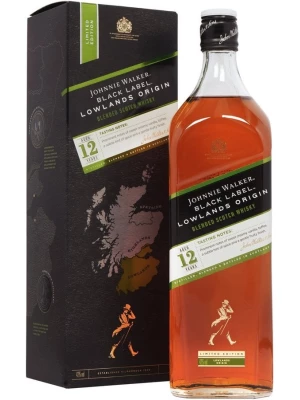 Виски Johnnie Walker, Black Label Lowlands Origin, gift box 0.7 л