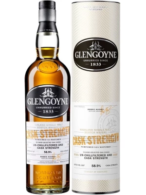 Виски Glengoyne Cask Strength Batch 7 (58,9%), in tube 0.7 л