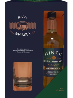 Виски Hinch Distillers Cut, gift box with glass 0.7 л