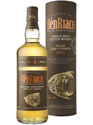 Виски Benriach, Peated Cask Strength, Batch 1, in tube 0.7 л