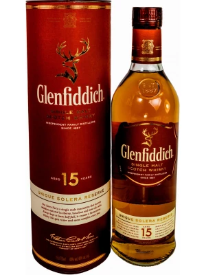 Виски Glenfiddich 15 Years Old, in tube 0.75 л