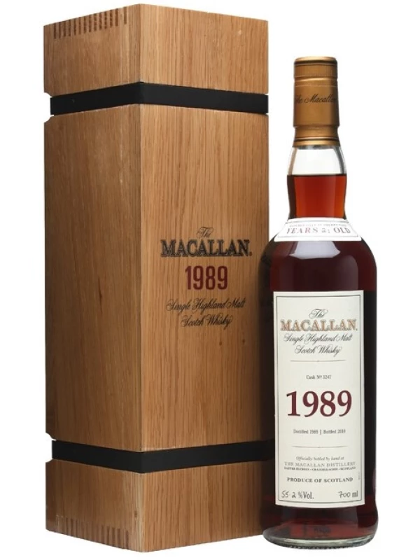 Macallan 1989, wooden box