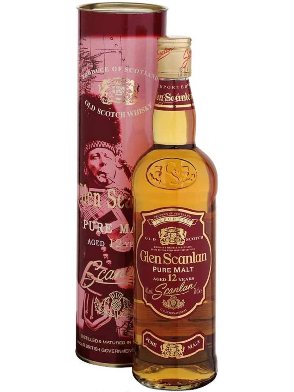 Glen Scanlan Pure Malt, 12 Years Old, gift tube