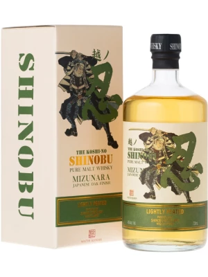 Виски Shinobu Lightly Peated Pure Malt, Mizunara Japanese Oak Finish, gift box 0.7 л