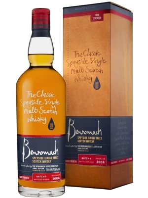 Виски Benromach Cask Strength (57,9%), gift box 2008 0.7 л